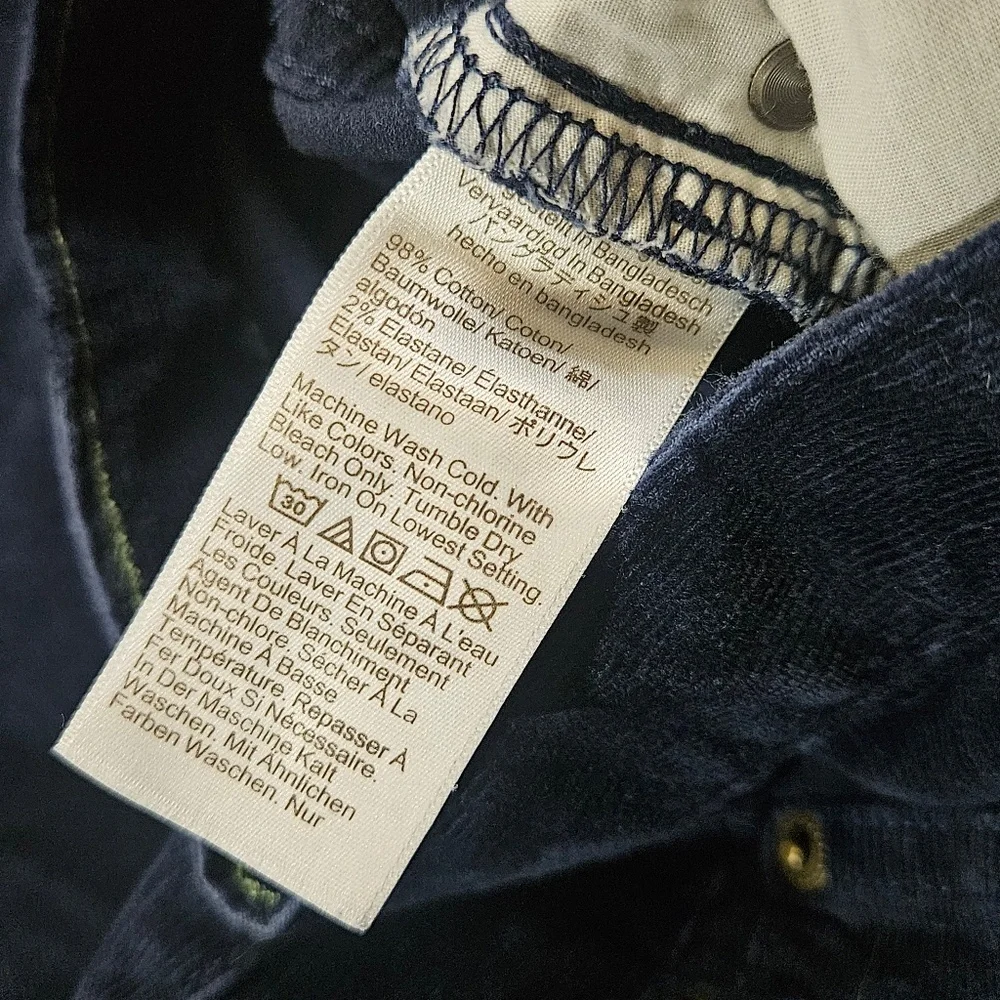 J. Crew Pants Kids 14 Navy Blue Corduroy Khakis Casual School‎ Play Stretch